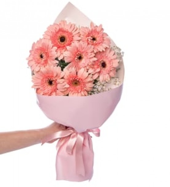 Pembe Gelbera Buketi 2